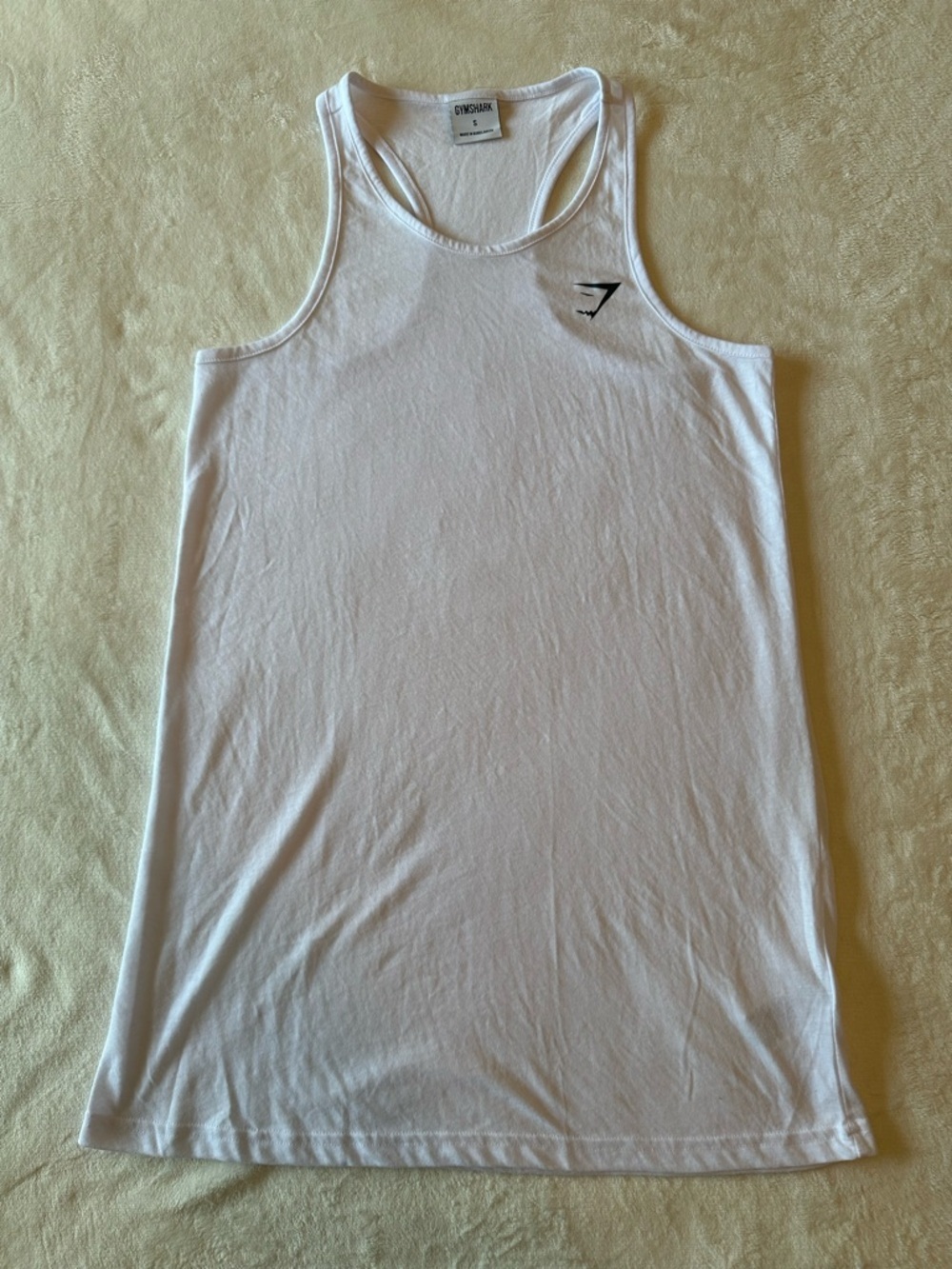 Gymshark White Racerback Training Tank Top Size Small - Picture 3 of 7